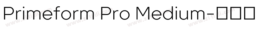 Primeform Pro Medium字体转换